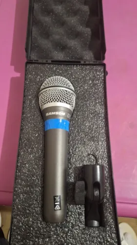 MICROFONE SAMSON Q7 - SUPER CARDIOIDE DINÂMICO - USADO APENAS 2 VEZES