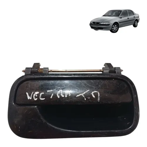 Macaneta Externa Porta Traseira Lado Direito Vectra S 31839 Preto Traseira