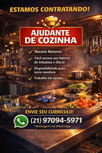 Ajudante de Cozinha - Noturno