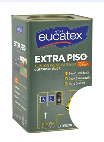 02 Lata de Tinta-extra-piso-parede-e-telha-18l- Cor Cinza (480,00 as duas latas)