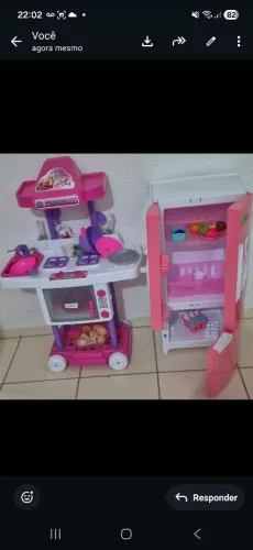 Cozinha e Geladeira, Novo Brinquedo infantil Completo Novo