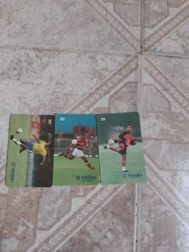 Cartão de telefone com foto de Romário