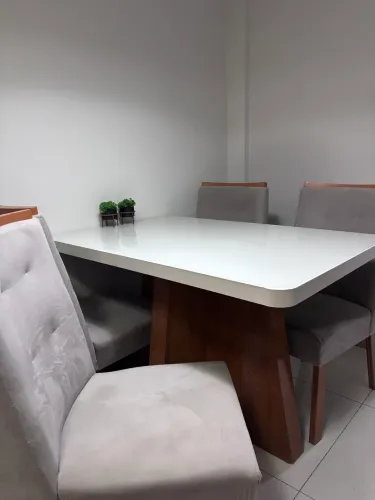Mesa de vidro/MDF