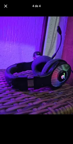 Headset Gamer Fortrek Cruiser 7.1 USB RGB Preto
