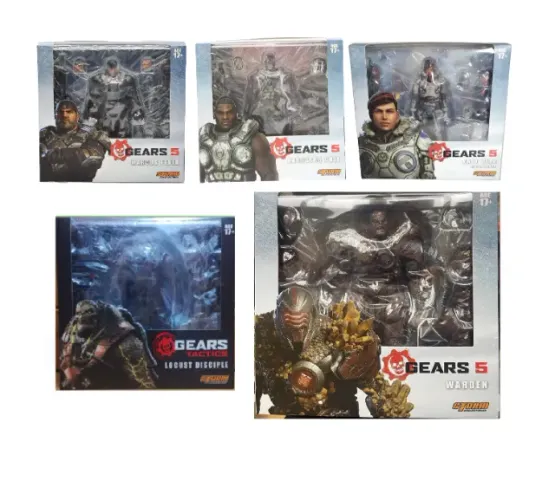 gears of war storm collectibles lote marcus, cole, kait, disciple e warden