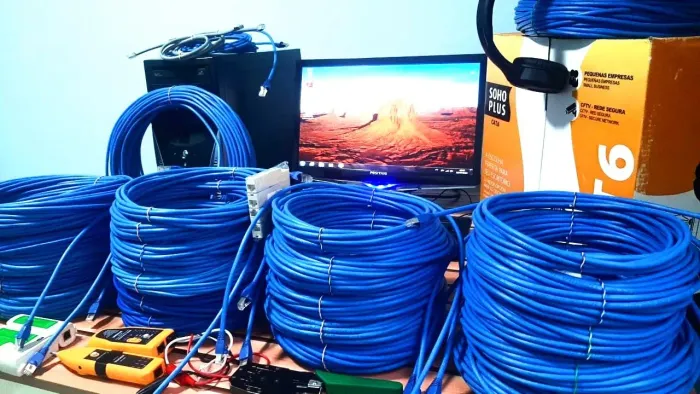 CABO DE REDE ETHERNET CAT6 100% COBRE ( ENTREGA GRÁTIS ) 5M 10M 15M 20M 25M 30M 35M 40M