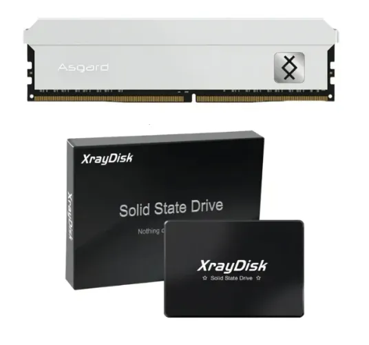 Memória Ram Asgard Freyr T3 8gb Ddr4 3200mhz + SSD 256GB XrayDisk Interno 2.5 SATA III
