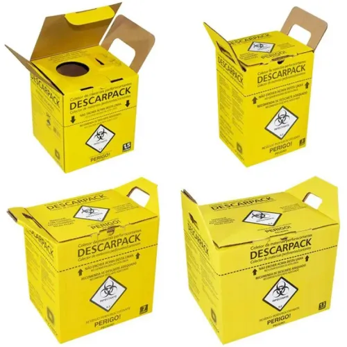 Coletor Perfurocortante 7 Litros - Descarpack - 20 Unidade