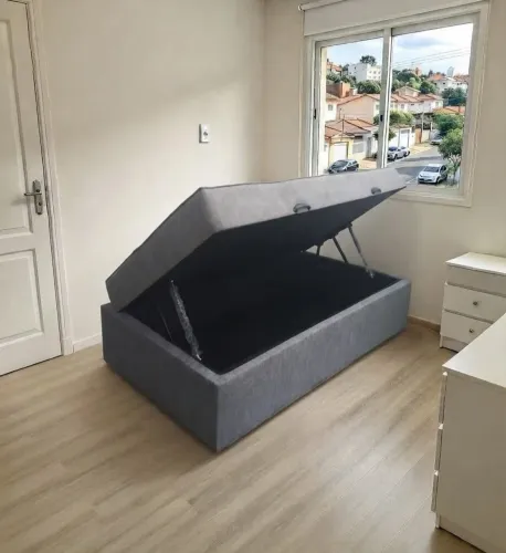 Cama Box solteiro baú estado de nova.Entrego