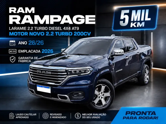 Ram Rampage Laramie 2.2 TB CD 4X4 Die. Aut. 2026