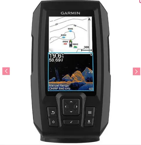 GPS Garmin Striker Vivid 4CV com Transdutor - À Prova D'Água - 5" - Preto (Para Pedido)