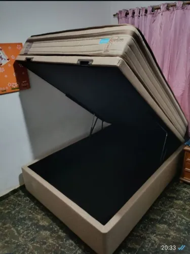 Cama box baú probel e colchão probel baú blindado 