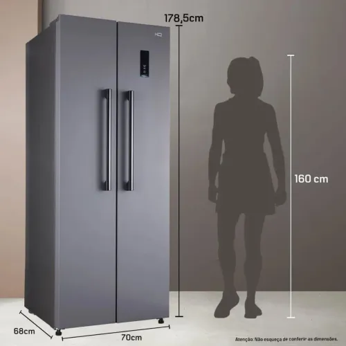 Geladeira Frost Free Side by Side 460L HQ (Semi Nova)