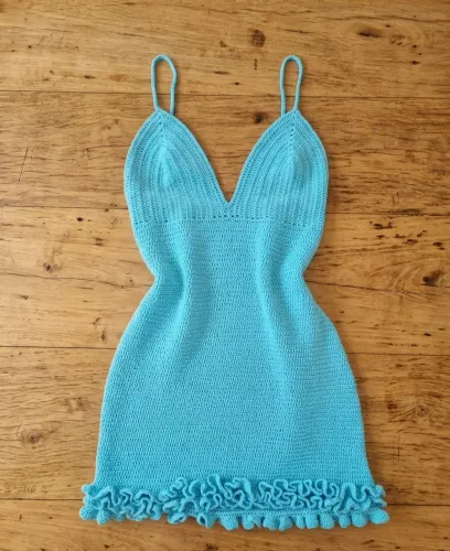Vestido crochê Faço por encomenda