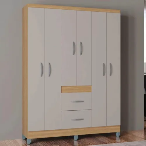 Guarda Roupa Atlanta Plus 6 Portas 2 Gavetas