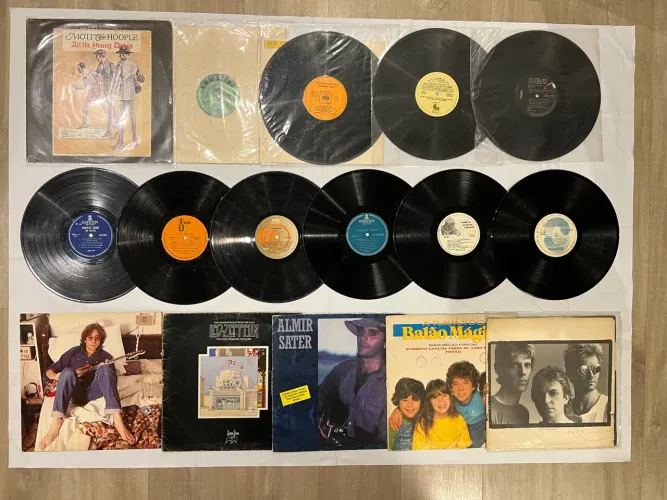 Lote de Discos de Vinil LP Rock MPB e Clássicos
