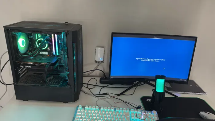 Computador gamer rx6600 com monitor 180hz