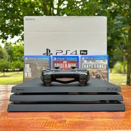 PlayStation 4 Pro 1TB Com Garantia Controle Original Caixa e Jogo