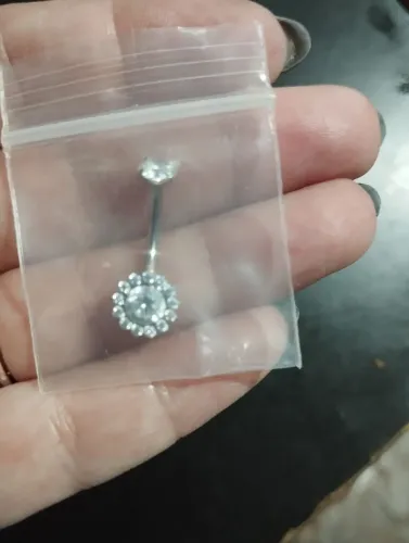 Piercing de umbigo em titânio - antialérgico 