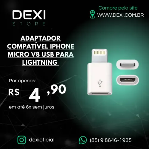 ADAPTADOR MICRO USB PARA LIGHTNING