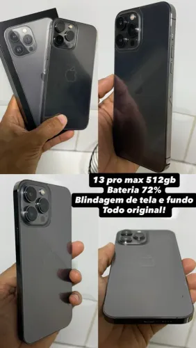 13 pro max 512gb - c/caixa todo original