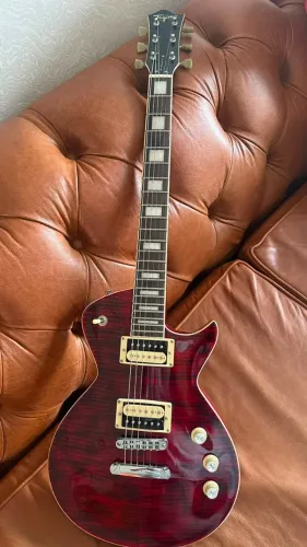 Guitarra Tagima Mirach Fl Transparent Red + Case