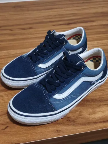 Tênis Vans skate Old Skool Navy White Tam 40