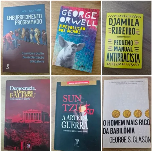 Livros (Os 6 livros por 100,00)