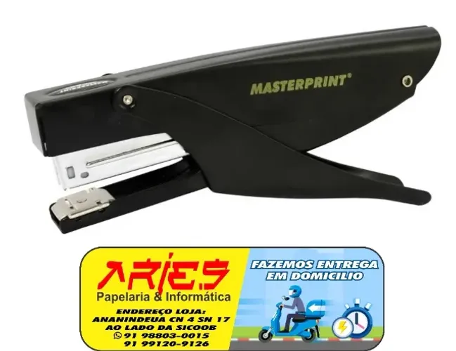GRAMPEADOR DE METAL ESTILO ALICATE MASTERPRINT MP 887 ATE 25 FOLHAS