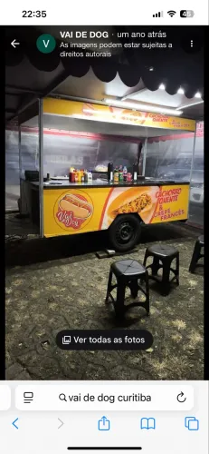 Reboque carrinho de hot dog