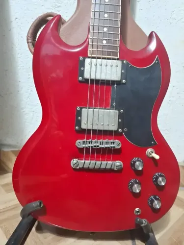 Guitarra Sg ( Ibanez Asv10a Artcore , Roller Nut Latão, Sg)
