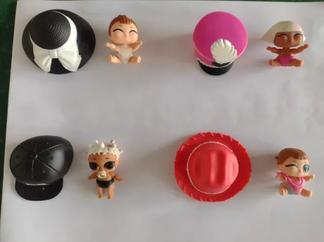 miniaturas de bonecas LOL Surprise Lil Sisters
