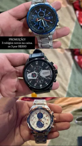 3 relógios novos na caixa por R$300