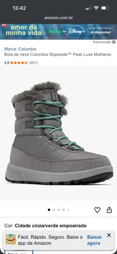 Bota de neve Columbia Slopeside