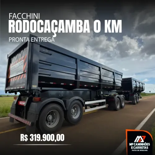 Rodocaçamba Facchini 0km Dolly Rebaixado Pronta Entrega