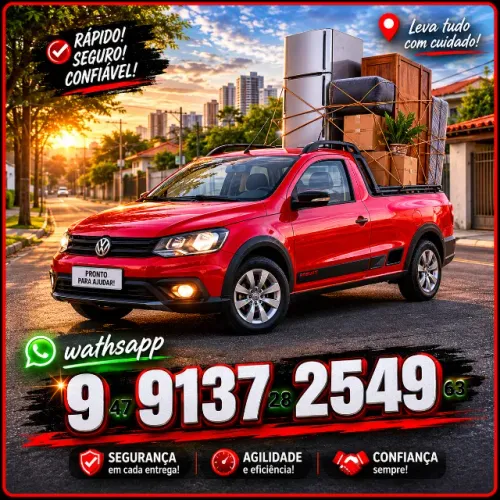 frete mudanças e guincho moto Fretes urbanos com pickup para entregas e pequenas mudanças