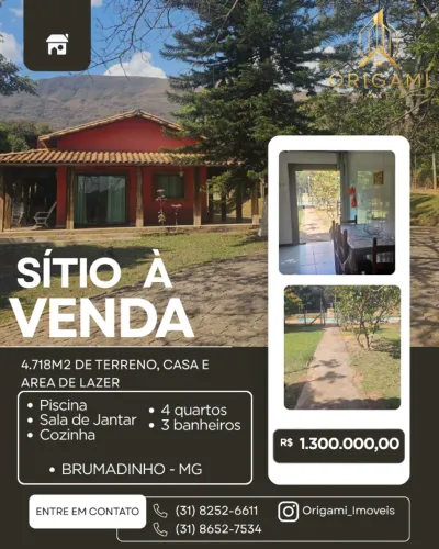 Sitio terreno, casa, lazer 4.718M2