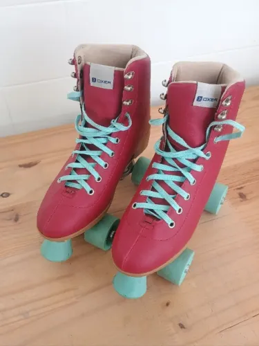 Patins Oxer Vintage Happiness 36 + Kit Proteção