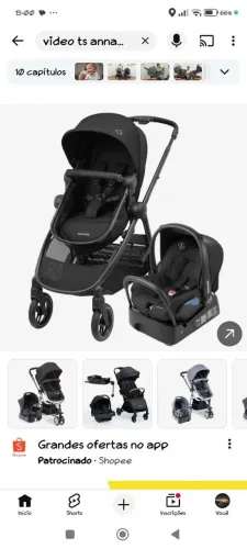 Carrinho de bebê Trio/TS Anna Luxe Trio