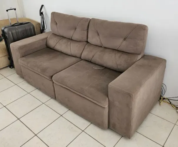 Sofá retrátil de 2 lugares - 208 x 85 cm