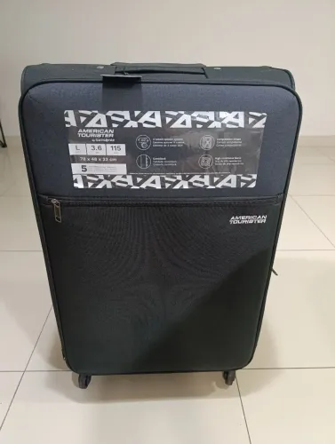 Mala American Tourister Mala de Viagem Frankfurt Preta