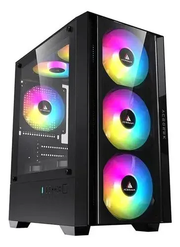 Gabinete acegeek com 3 fans stratus mesh (na caixa)