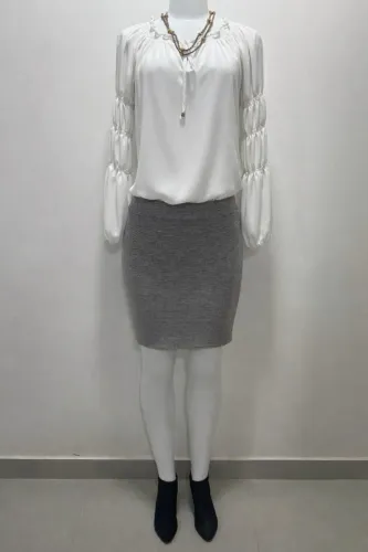 SAIA XADREZ YSC CITY P + CROPPED PRETO P E BLUSAS FEMININAS