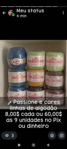 Linha para crochê