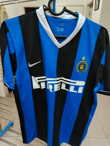 Camiseta de time principal Inter de Milão  da Nike /Pirelli 100%original 2005/2006