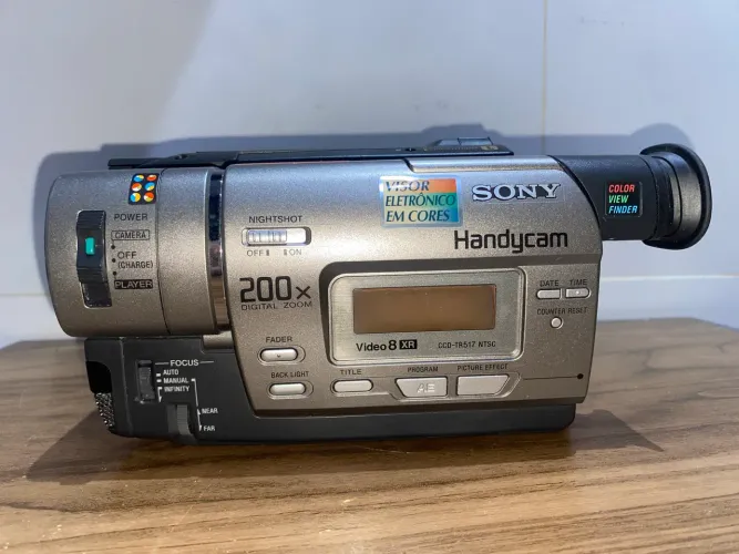 Sony handycam TELA BRANCA E SEM TESTE NA FITA