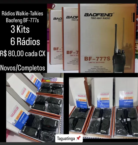 Rádios Walkie-Talkies R$ 80,00