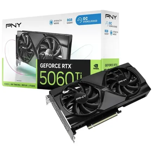 Placa de Vídeo RTX 5060 Ti PNY OC 8GB - Nova / Com Nota Fiscal / 3 Anos Garantia