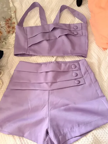 Conjunto lilás alfaiataria 