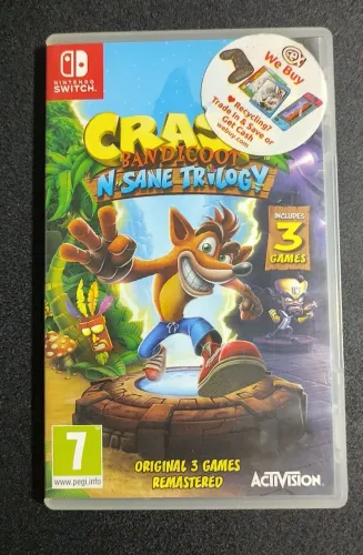 Jogo Crash Bandicoot N Sane Trilogy Nintendo switch